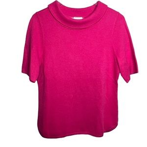 Talbots Pink Short Sleeve Sweater Top